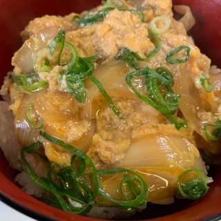 冷凍ご飯で作る卵丼♪